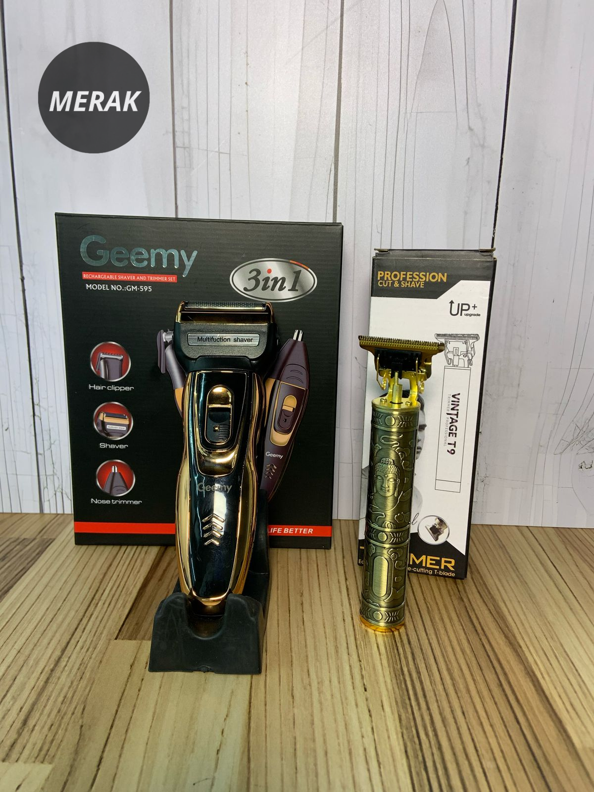 Super combo máquina Geemy 3 En 1 + Patillera🔥