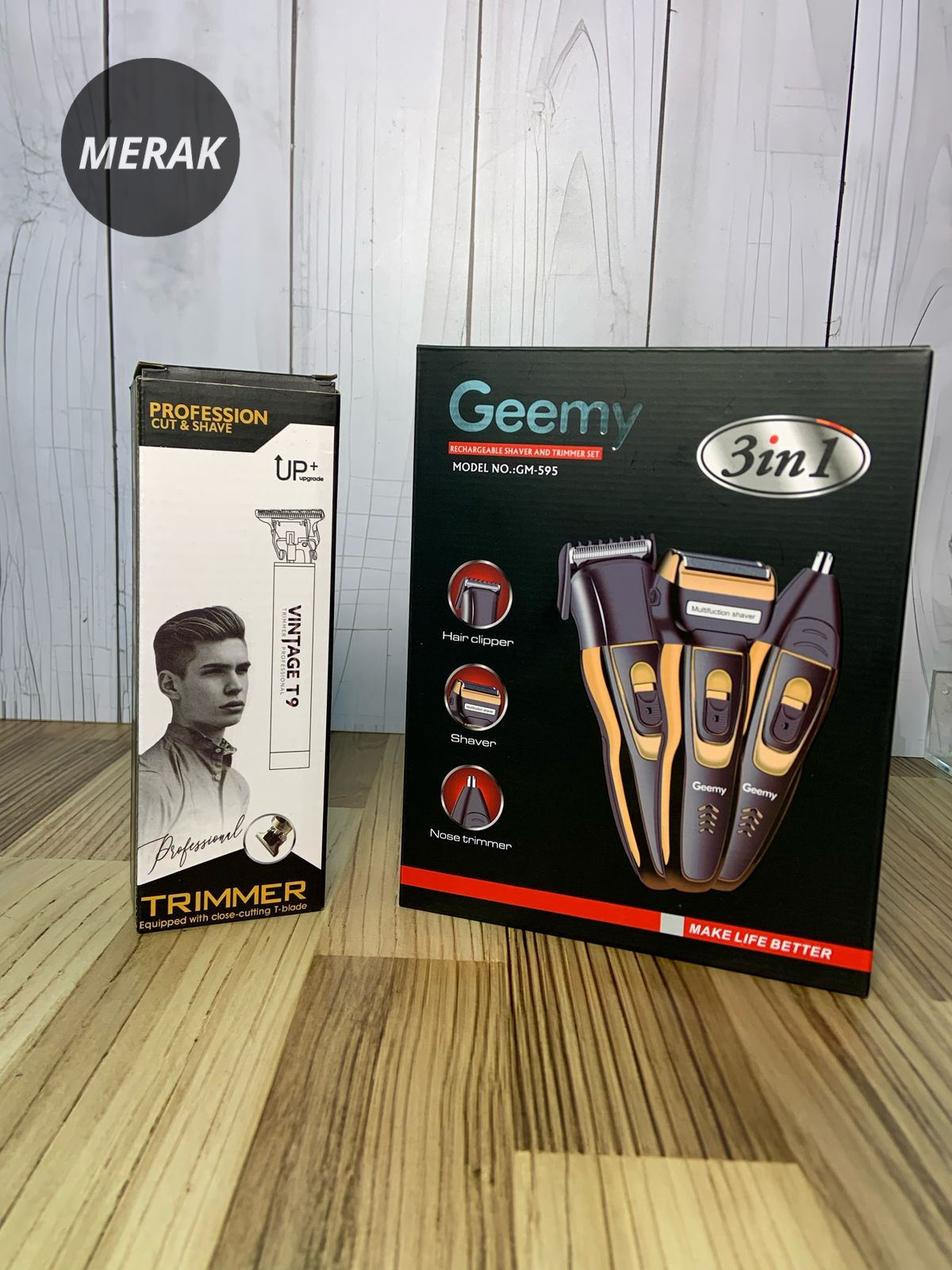 Super combo máquina Geemy 3 En 1 + Patillera🔥