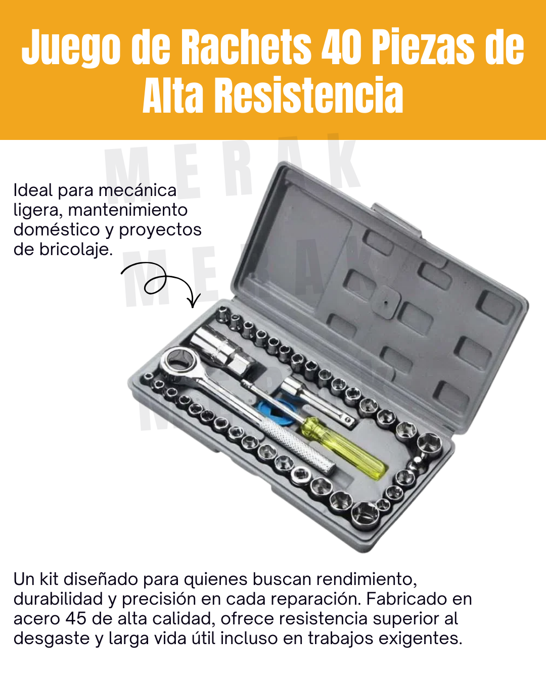 Super Combo de Herramientas Profesional: Destornillador Eléctrico + Set de Raches +  Accesorios🛠️