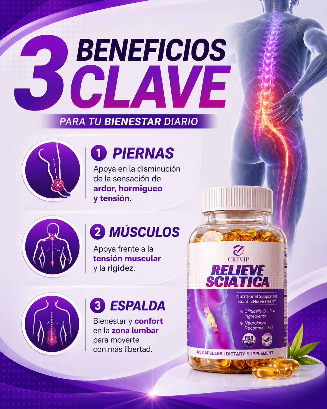 ALIVIO DEL NERVIO CIATICO☀️