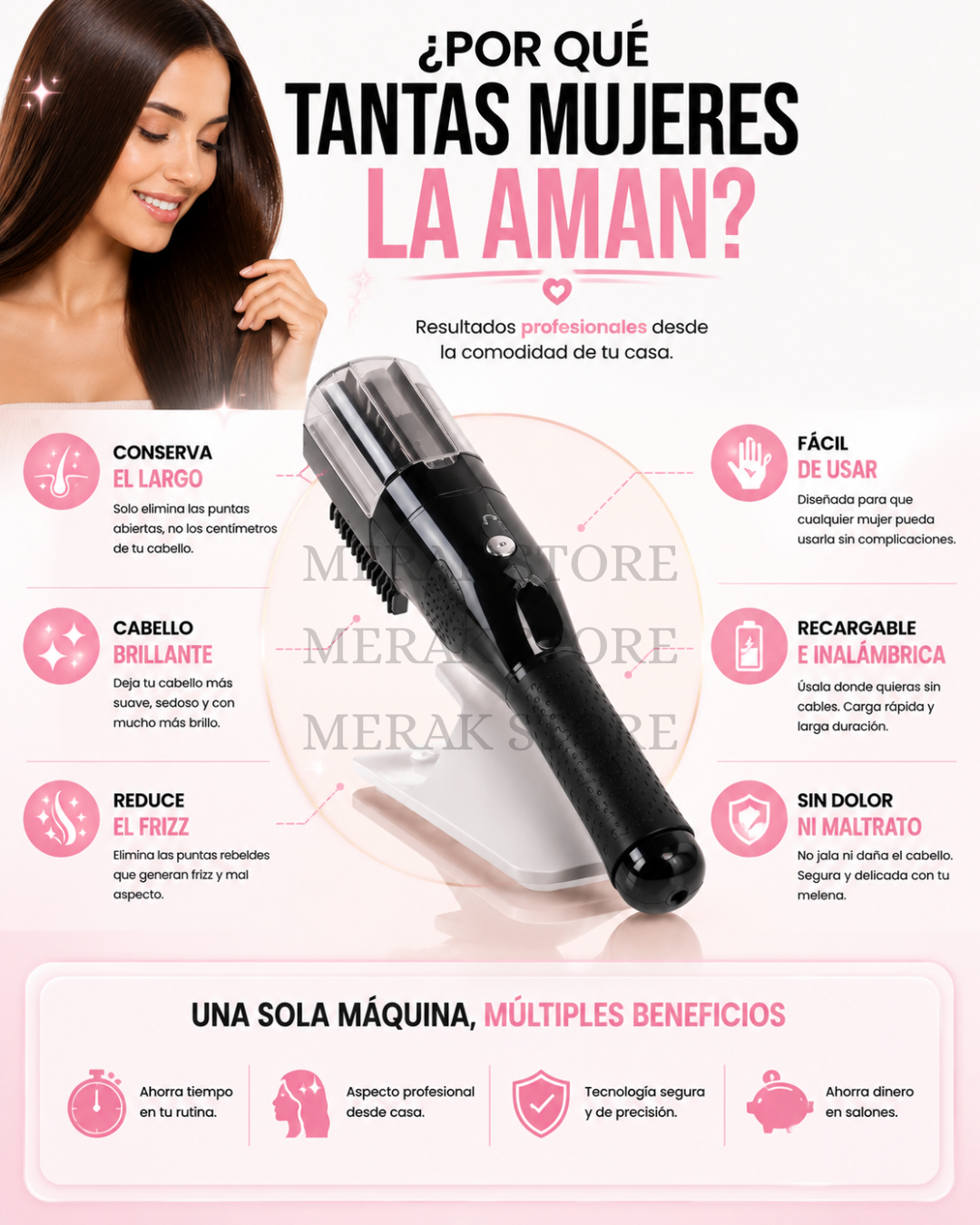 Cortadora De Puntas - Recorta Puntas Abiertas En Minutos💆‍♀️