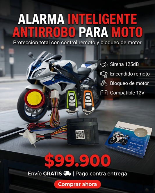 Alarma Moto Anti-Robo🚨Dos controles