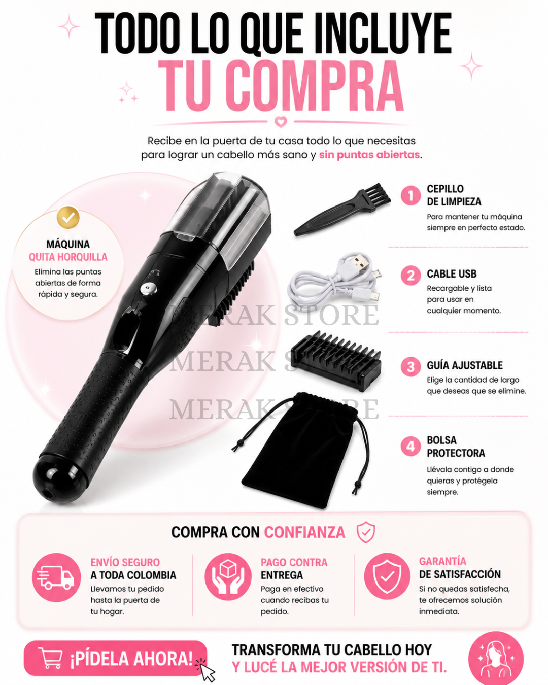 Cortadora De Puntas - Recorta Puntas Abiertas En Minutos💆‍♀️