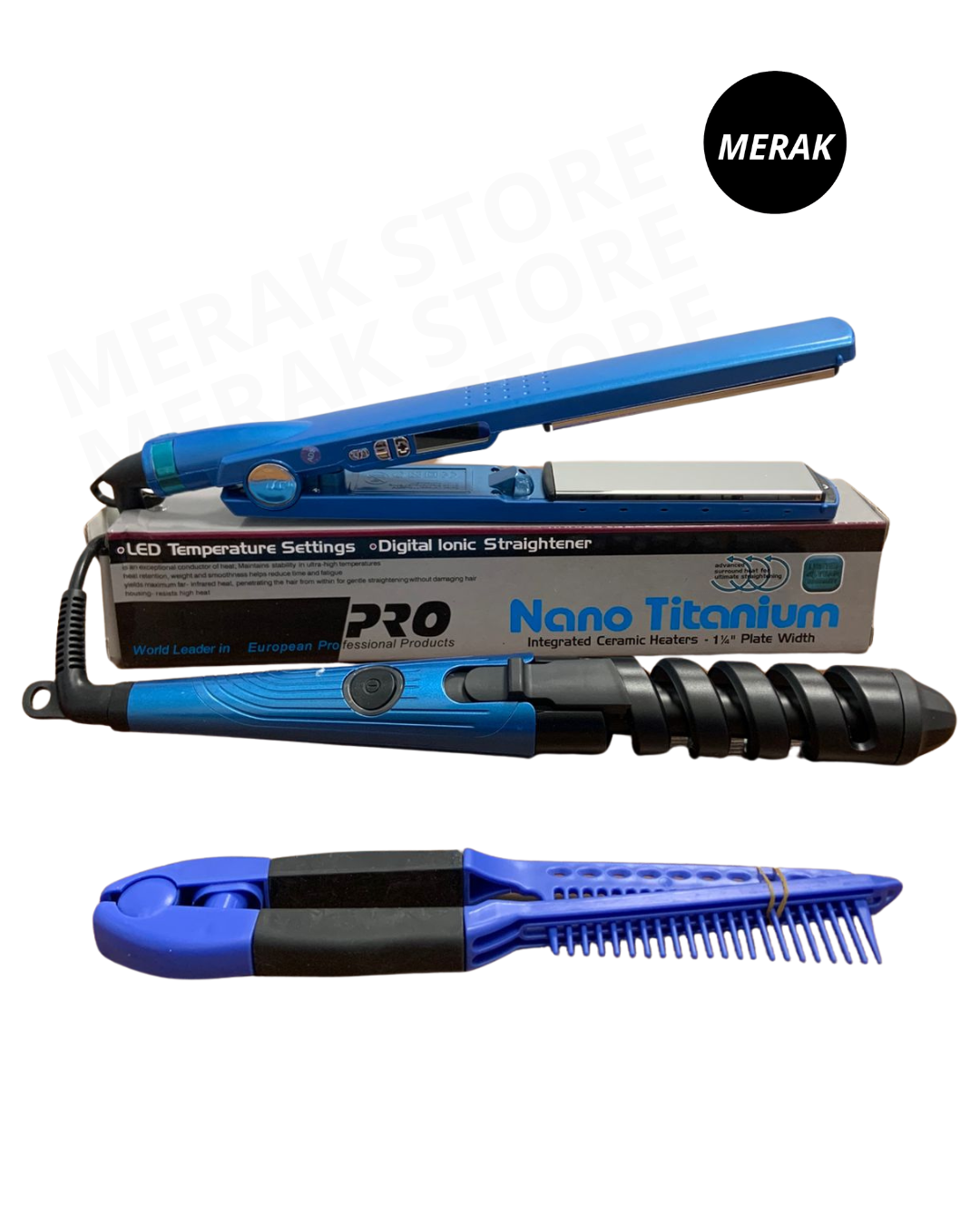 SUPER COMBO 5 EN 1 PLANCHA + CEPILLO + SECADOR + RIZADORA + REGALO PEINE🎁